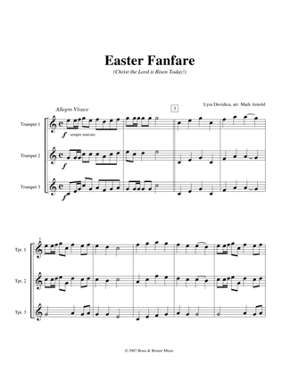 Book cover for Easter Fanfare - Christ the Lord is Risen Today!