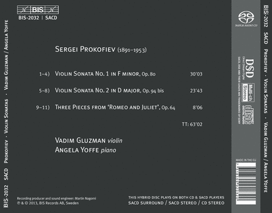 Violin Sonatas 3 Pieces From