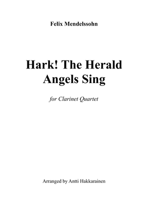 Book cover for Hark! The Herald Angels Sing - Clarinet Quartet