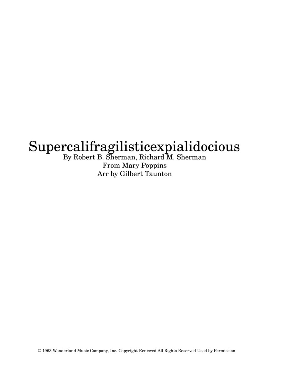 Supercalifragilisticexpialidocious image number null