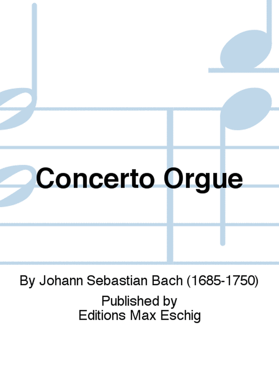 Concerto Orgue