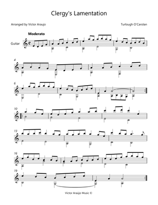 Clergy's Lamentation (Arranged for Guitar)