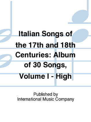 Book cover for Italian Songs Of The 17Th And 18Th Centuries