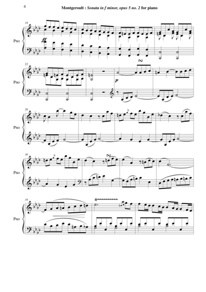 Hélène de Montgeroult: Sonata in f minor, Opus 5 no. 2