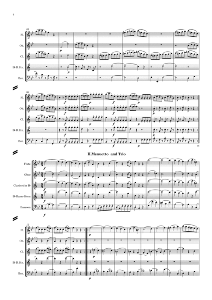 Mozart: Divertimento No.3 from “Five Divertimenti for 3 basset horns” K439b - wind quintet image number null