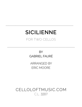Book cover for Sicilienne for Two Cellos