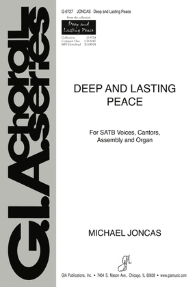 Book cover for Deep and Lasting Peace - SATB edition