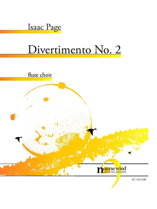 Book cover for Divertimento No. 2 for Flute Choir