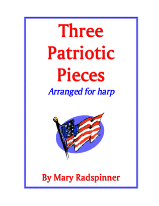 Book cover for Three Patriotic Pieces for Harp