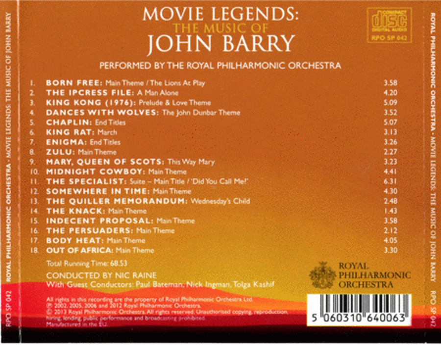 Movie Legends: Music of John B