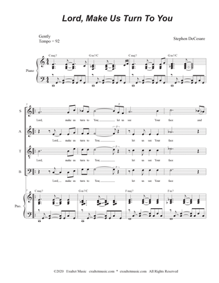 Book cover for Lord, Make Us Turn To You (Vocal Quartet - (SATB)