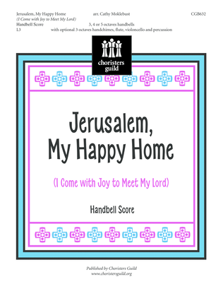 Book cover for Jerusalem, My Happy Home - Handbell Score