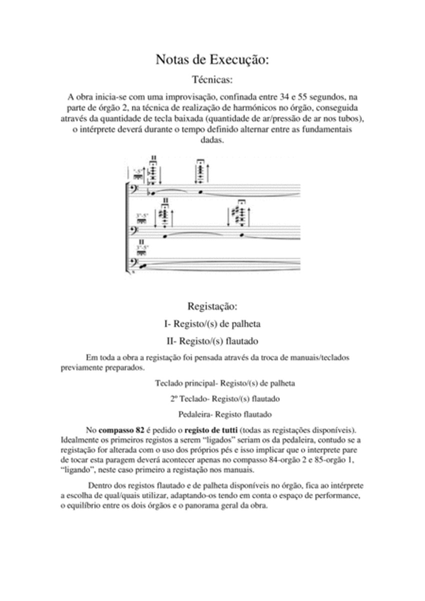 Opfer - Peça para 2 Orgãos de Tubos com 1/4 de tom de diferença