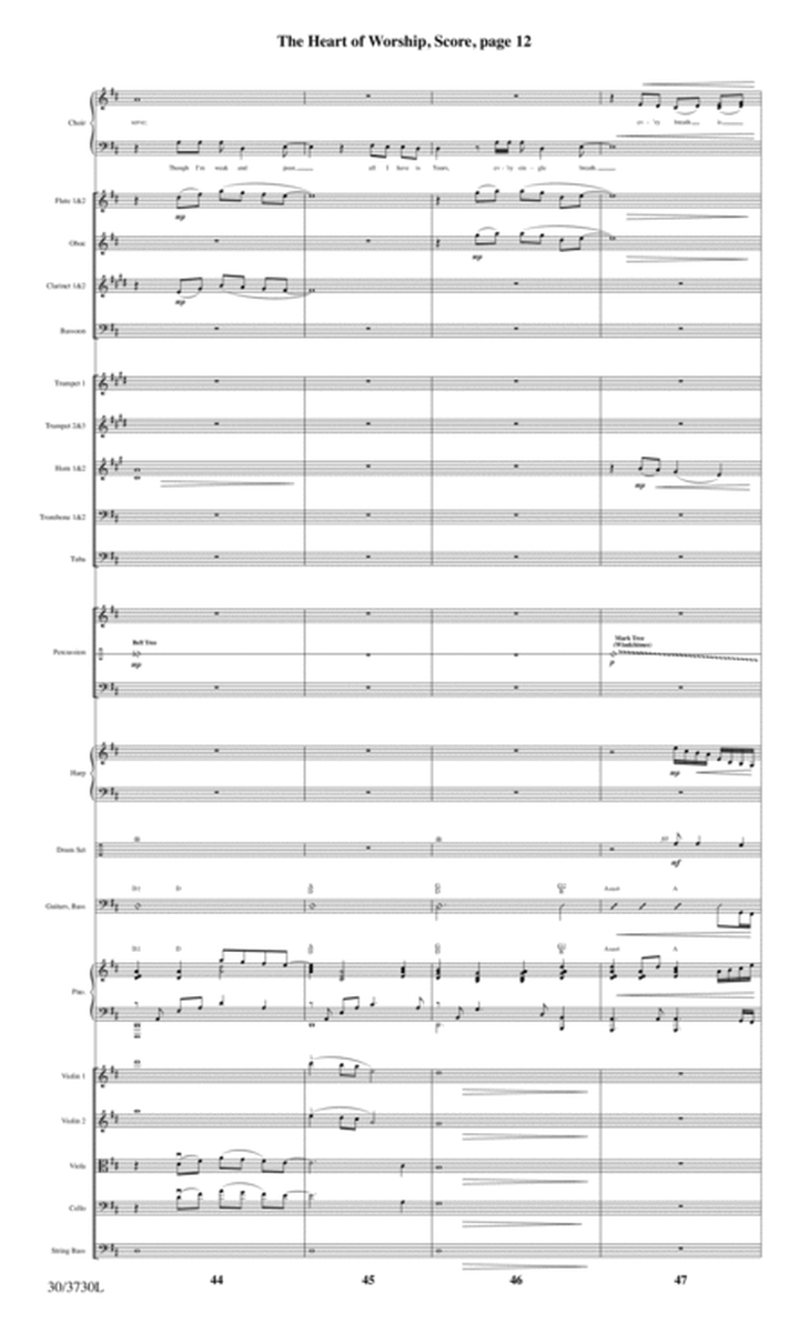 The Heart of Worship - Orchestral Score and CD with Printable Parts