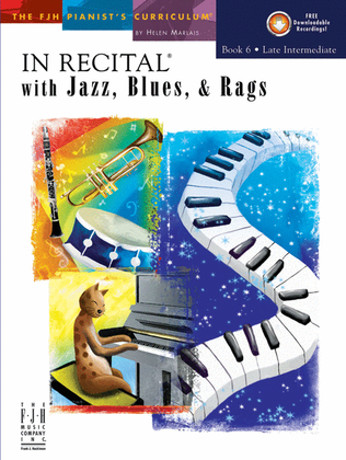 Book cover for In Recital with Jazz, Blues & Rags, Book 6