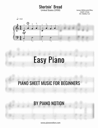 Book cover for Shortnin' Bread (Easy Piano Solo)