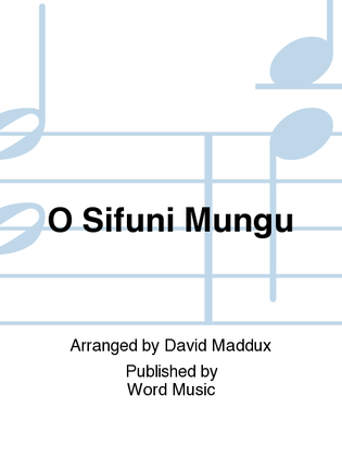 Book cover for O Sifuni Mungu - Anthem