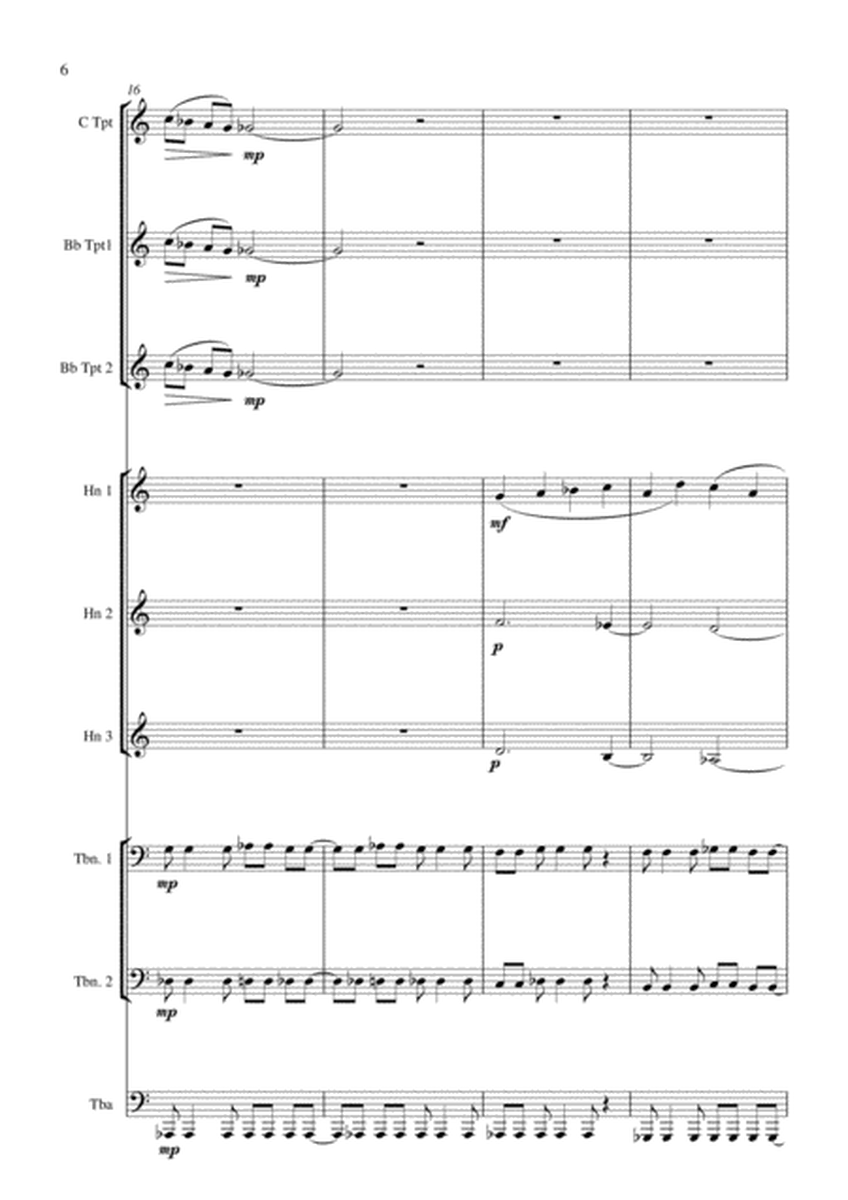 Carson Cooman: Sonata for Brass Choir, score and complete parts