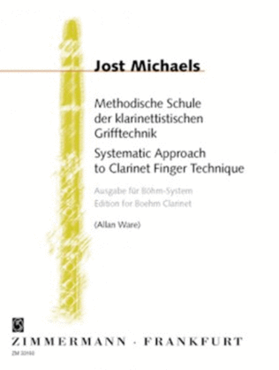 Book cover for Systematic Approach to Clarinet Finger Technique