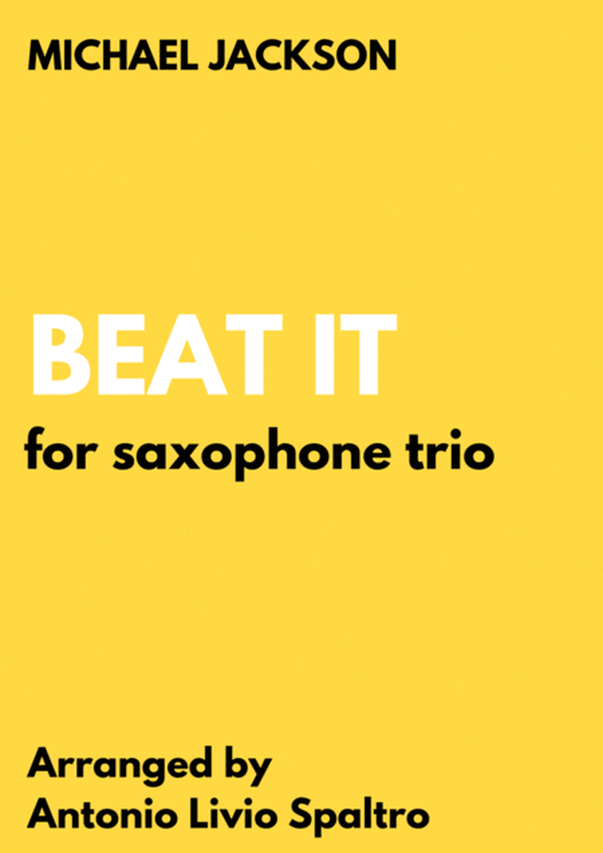 Beat It for Saxophone Trio image number null