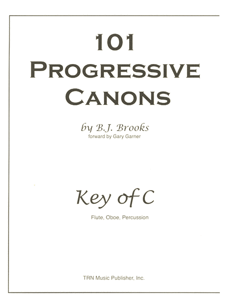 101 Progressive Canons - Key of C