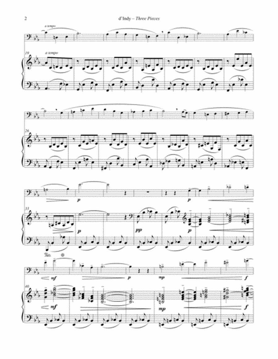 Three Pieces for Euphonium and Piano