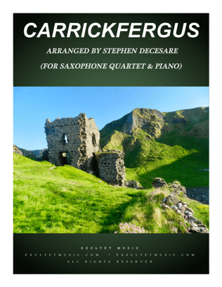Book cover for Carrickfergus (for Saxophone Quartet and Piano)