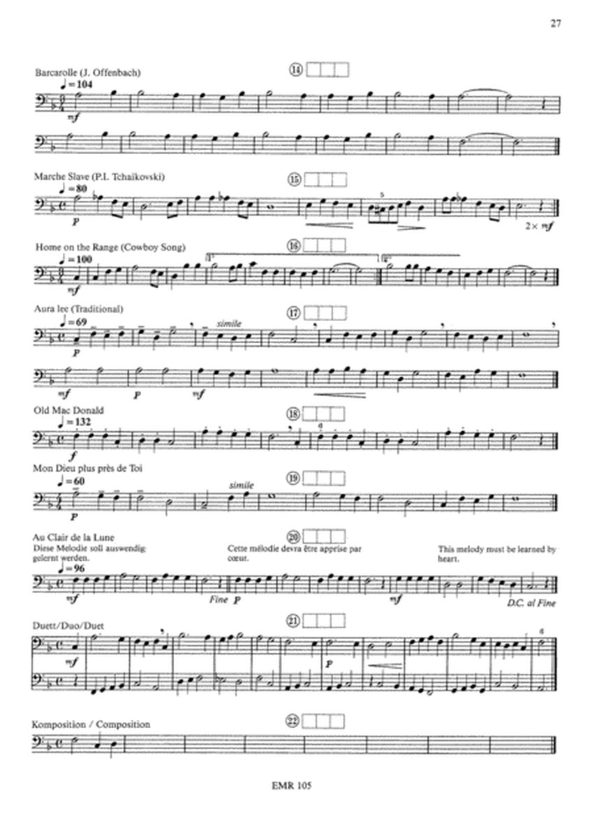 Method for Tenor Trombone Vol. 1