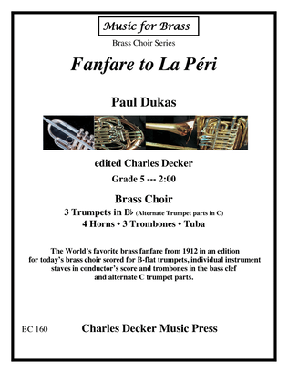 Book cover for Fanfare to La Peri for Brass Choir