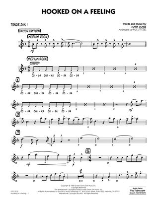Book cover for Hooked On A Feeling (arr. Rick Stitzel) - Tenor Sax 1