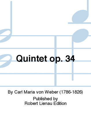 Book cover for Quintet Op. 34