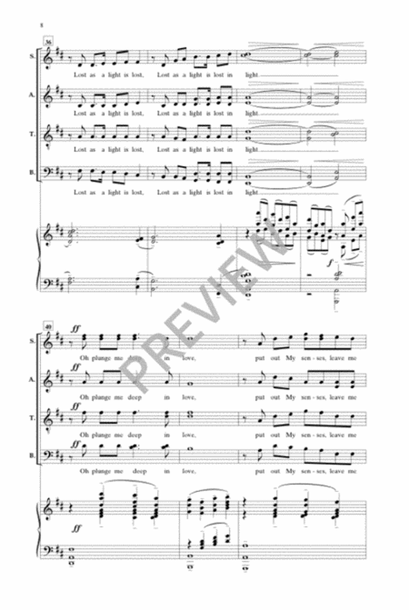 I Am Not Yours (SATB divisi) image number null