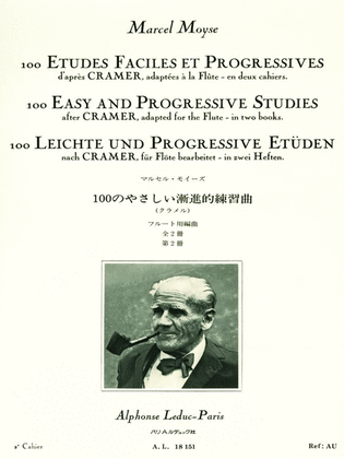 Book cover for 100 Easy and Progressive Studies After Cramer for Flute