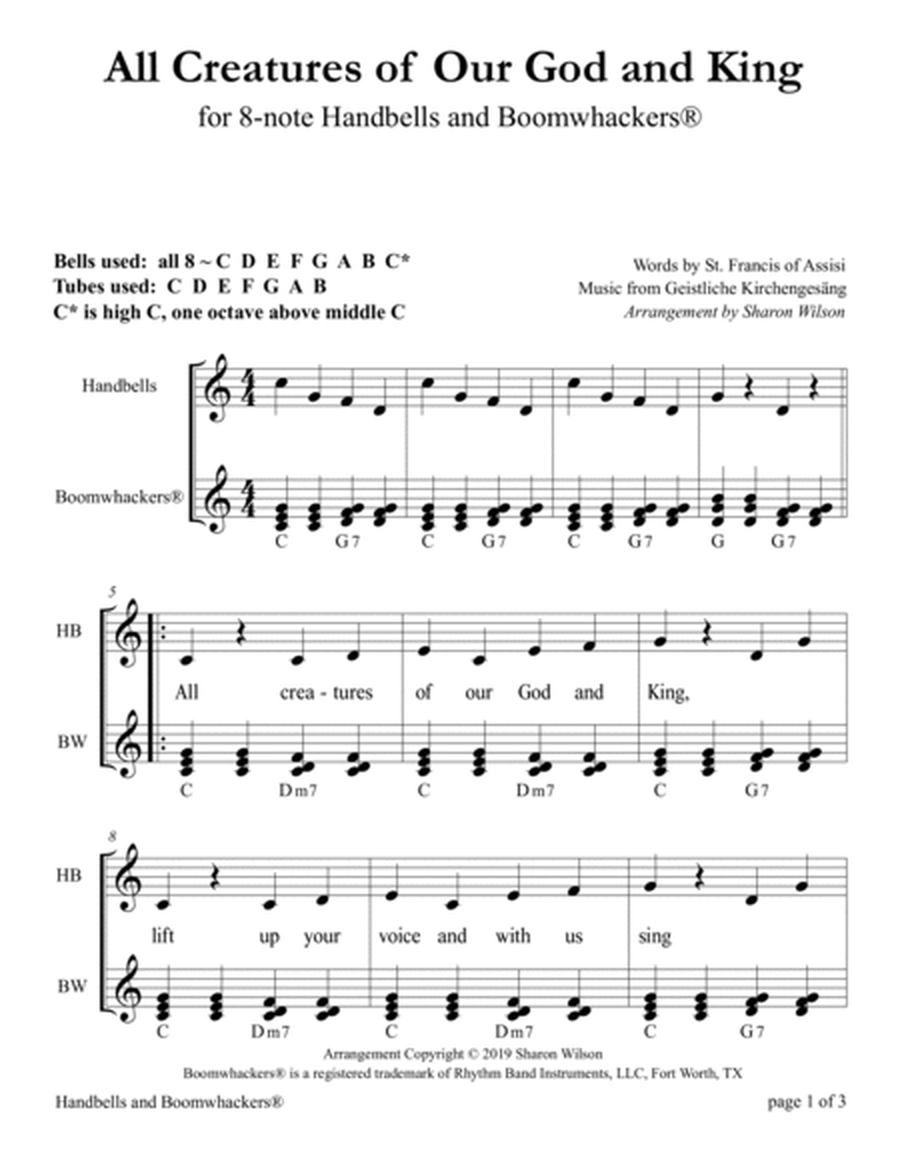 Twelve More Classic Hymns (for 8-note Bells and Boomwhackers with Black and White Notes) image number null