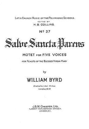 Book cover for William Byrd: Salve Sancta Parens