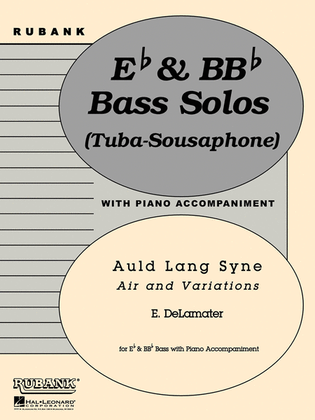 Book cover for Auld Lang Syne - Air and Variations