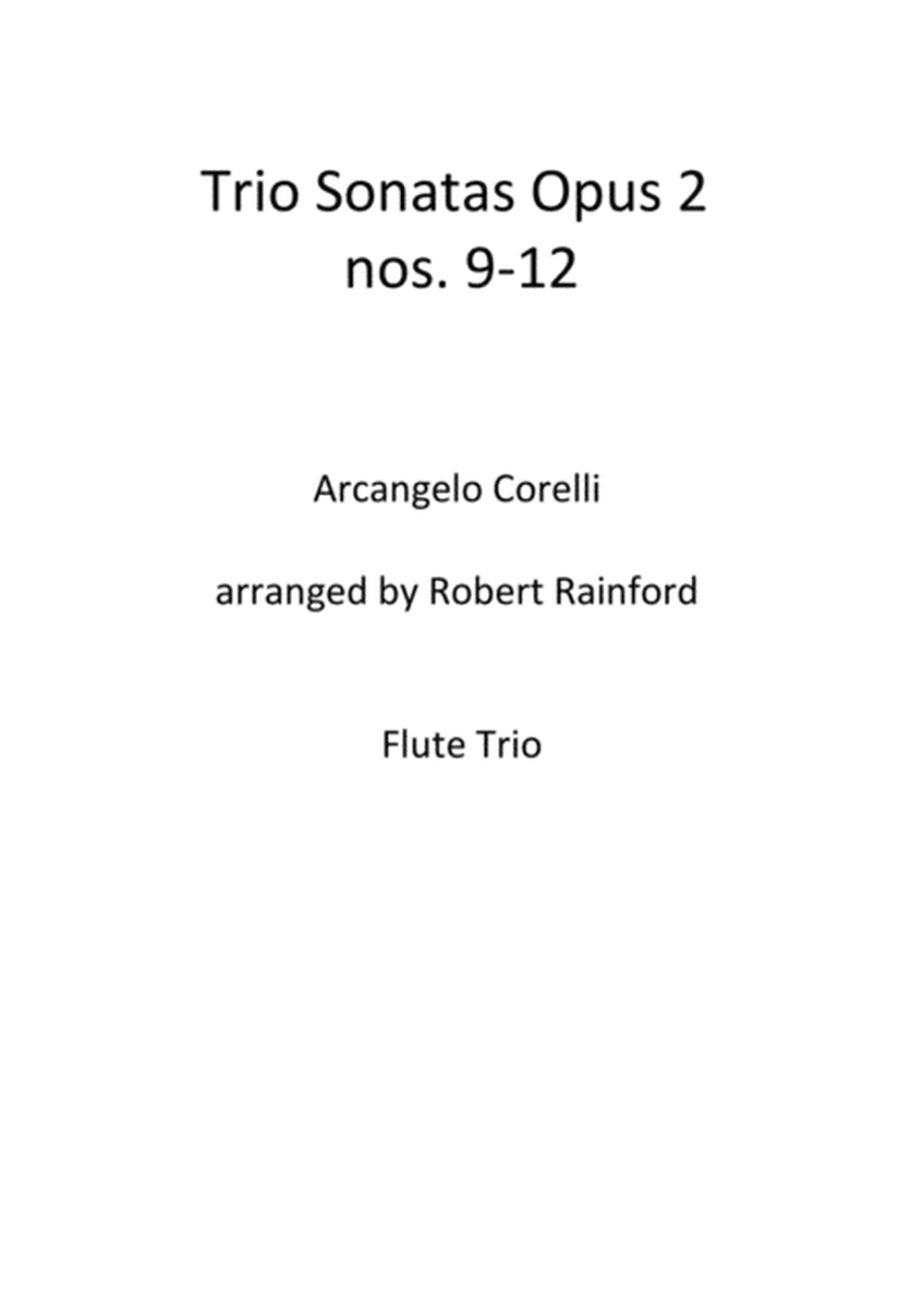 Trio Sonatas Op 2 nos 9-12