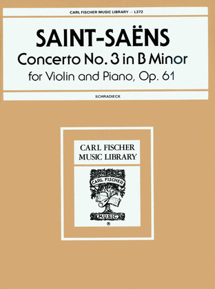 Book cover for Concerto No. 3 in B Minor