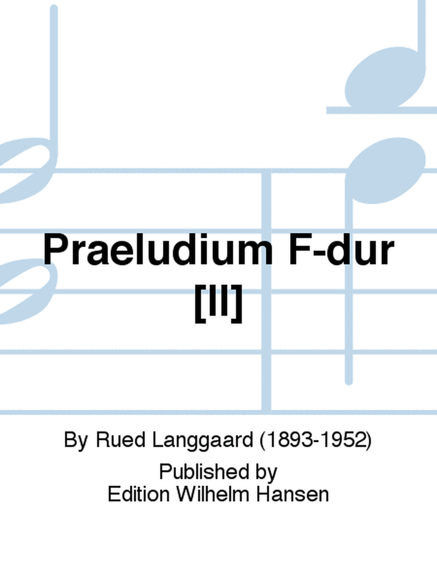 Praeludium F-dur [II]