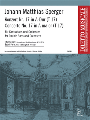 Book cover for Konzert Nr. 17 A-Dur (T17)