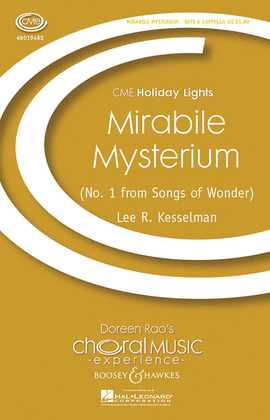 Book cover for Mirabile Mysterium