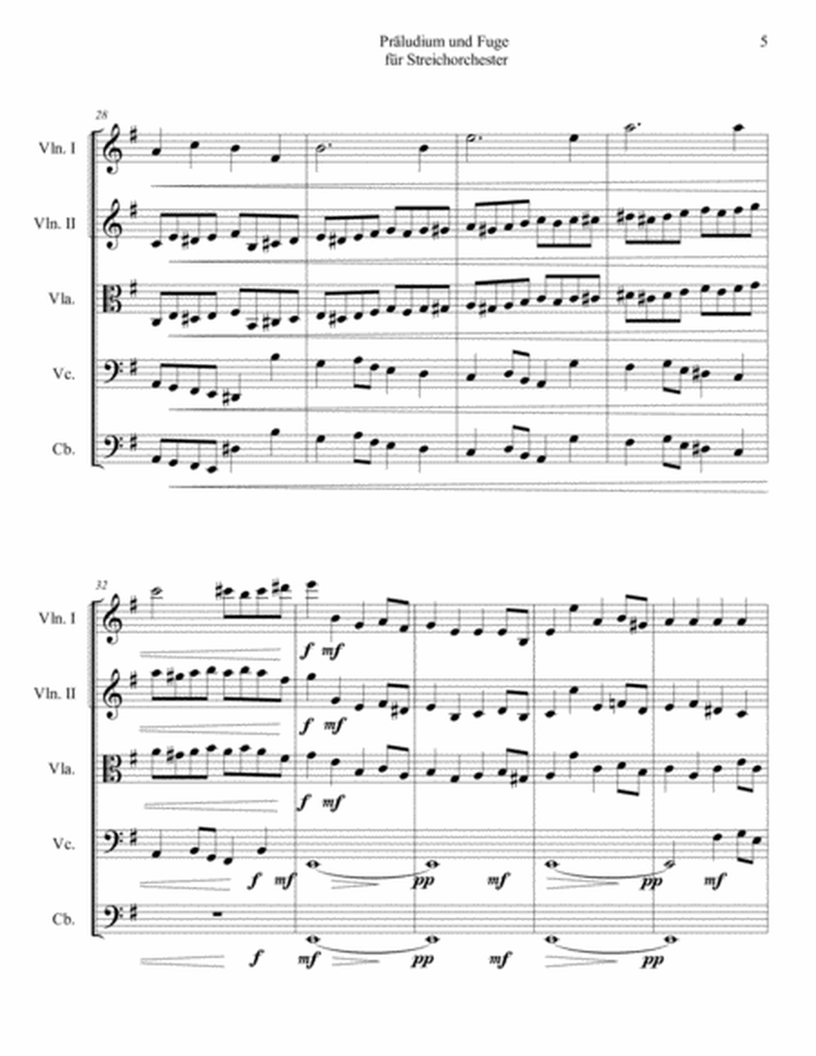 Prelude & Fugue in e minor image number null