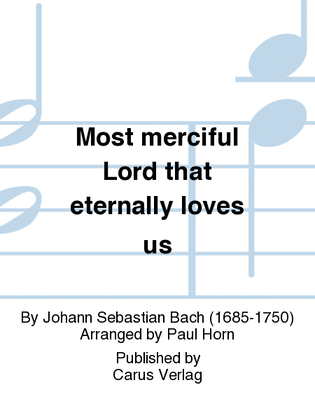 Book cover for Most merciful Lord that eternally loves us (Barmherziges Herze der ewigen Liebe)