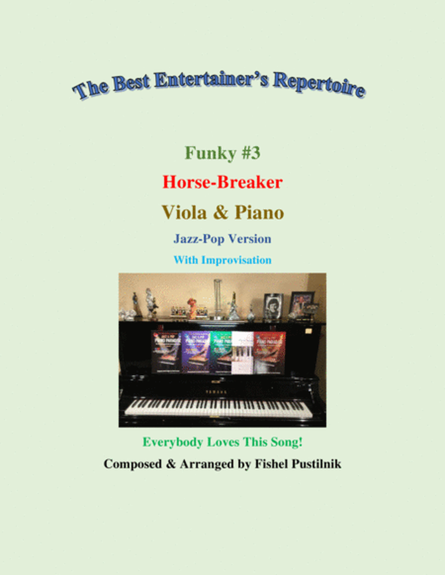 Funky #3 "Horse-Breaker" Piano Background for Viola and Piano-Video image number null