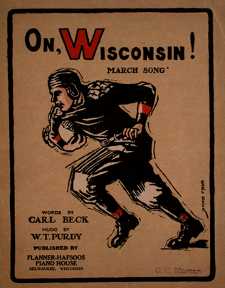 Book cover for On, Wisconsin! March Song