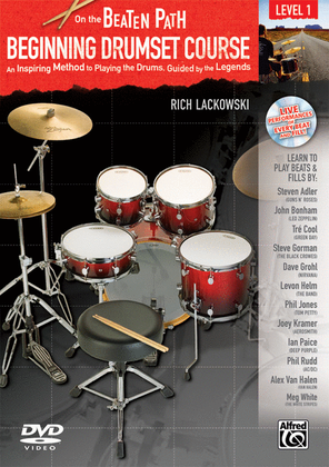 Book cover for On the Beaten Path -- Beginning Drumset Course, Level 1