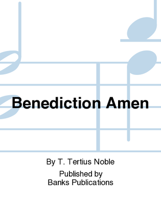 Book cover for Benediction Amen