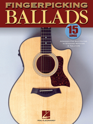Book cover for Fingerpicking Ballads