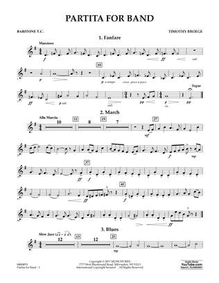 Partita for Band - Baritone T.C.