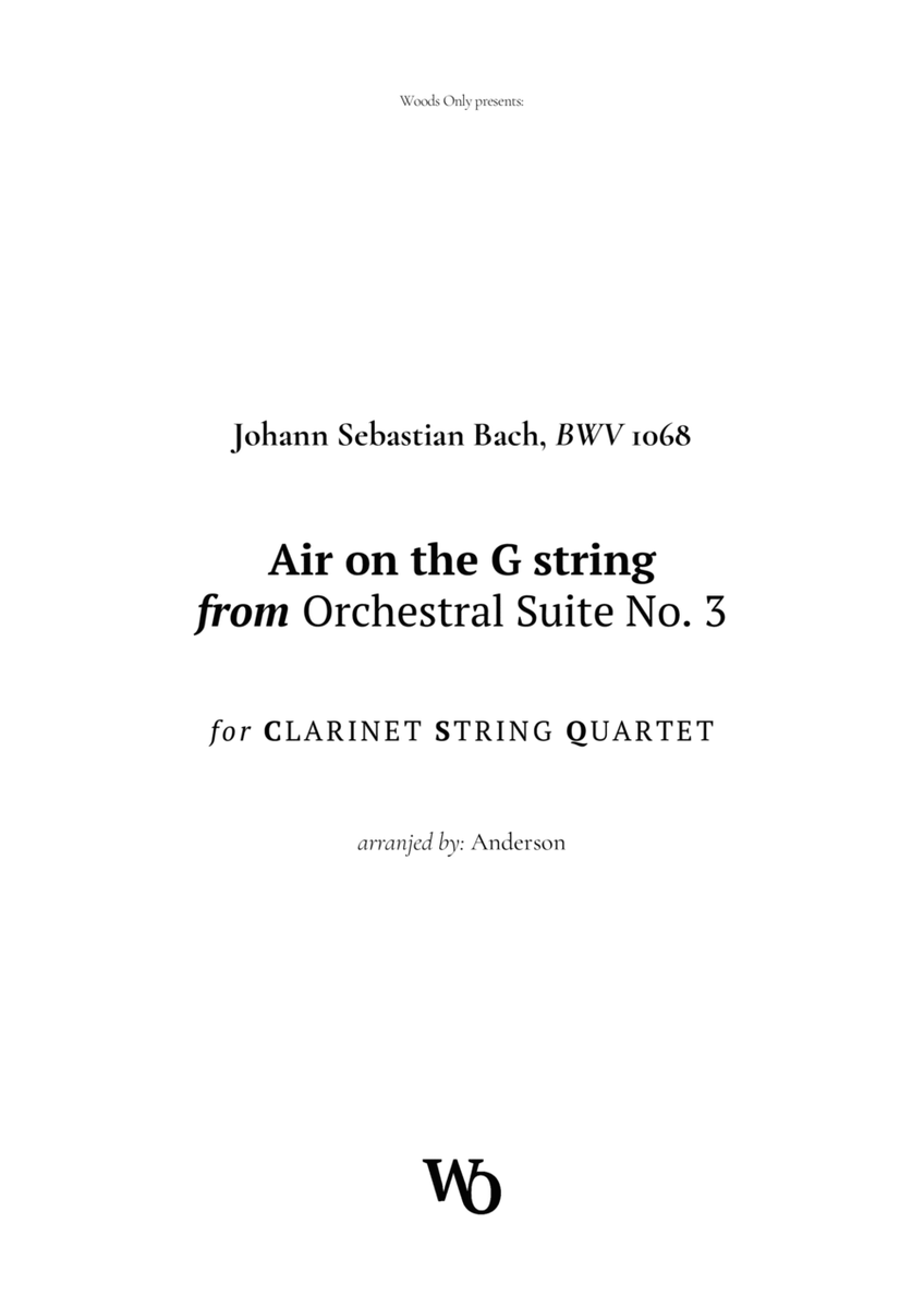 Air on the G String by Bach for Clarinet and Strings image number null